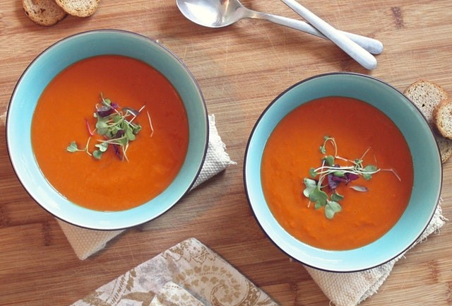 Image of tomato soup.